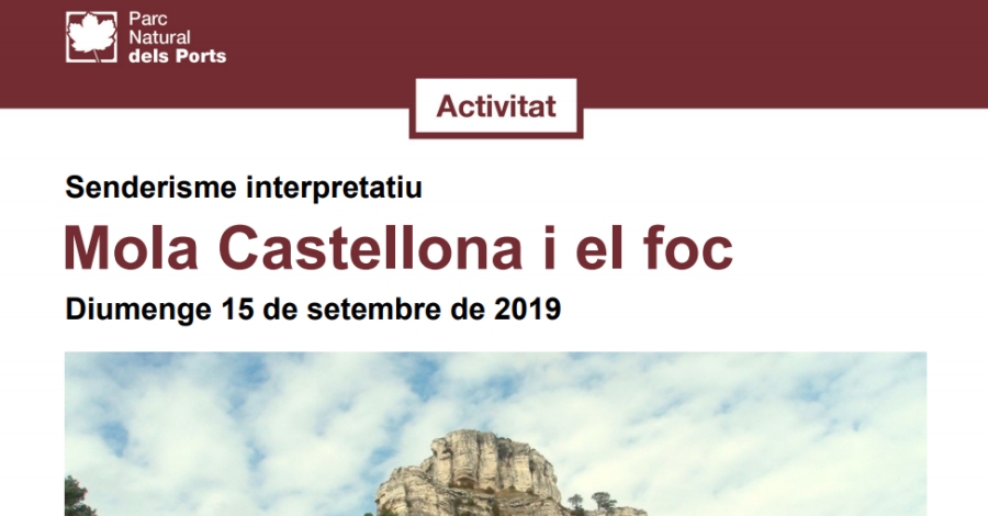 Sortida guiada cap a la Mola Castellona Sortida guiada cap a la Mola Castellona