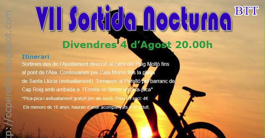 VII Salida nocturna en btt