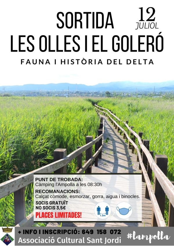 Sortida a la bassa de les Olles i el Goleró. Fauna i història del Delta Sortida a la bassa de les Olles i el Goleró. Fauna i història del Delta
