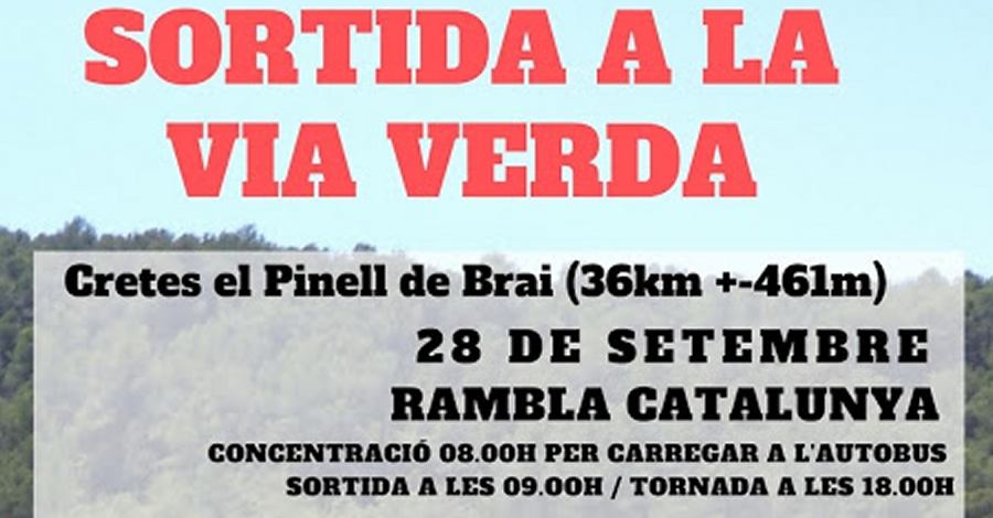 Salida a la V�a Verde: Cretes-el Pinell de Brai