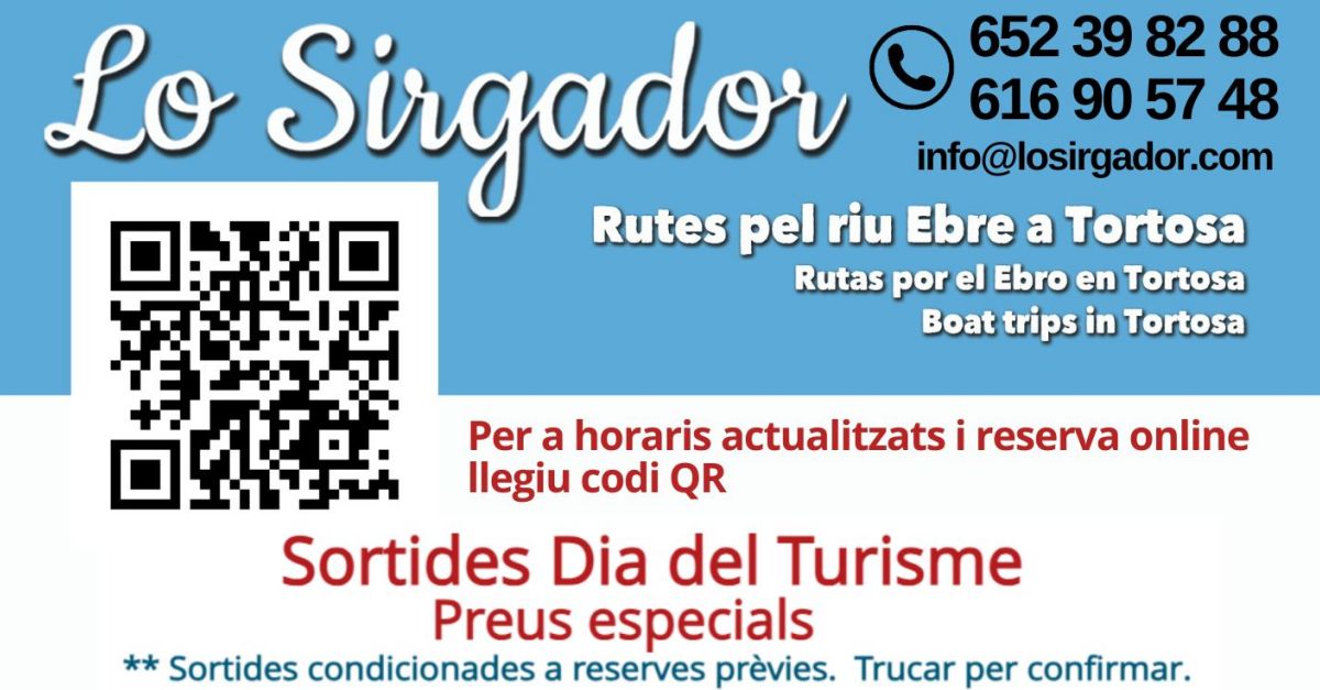 Salidas por el r�o Ebro con lo Sirgador - Especial D�a Mundial del Turismo