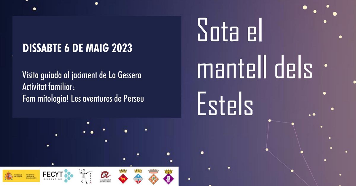 Sota el mantell dels estels. Visita guiada al jaciment de La Gessera de Caseres Sota el mantell dels estels. Visita guiada al jaciment de La Gessera de Caseres