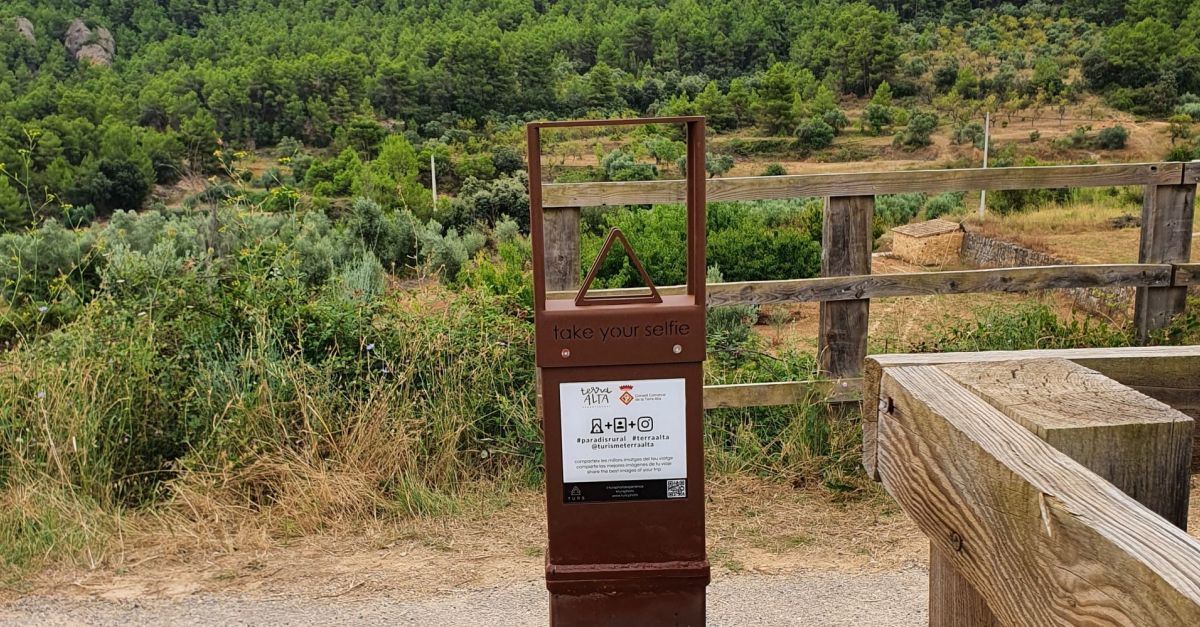 S’installen suports selfies en diferents indrets turstics de la Terra alta