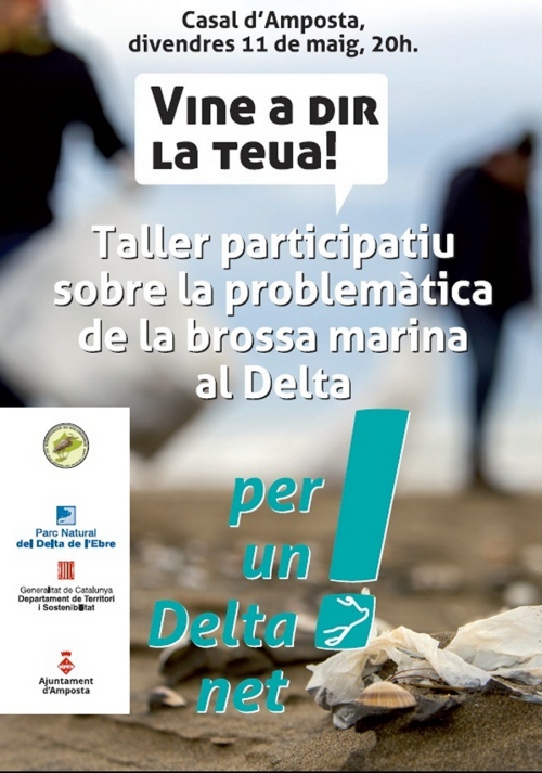 Taller participatiu sobre la problemàtica de la brossa marina al Delta Taller participatiu sobre la problemàtica de la brossa marina al Delta