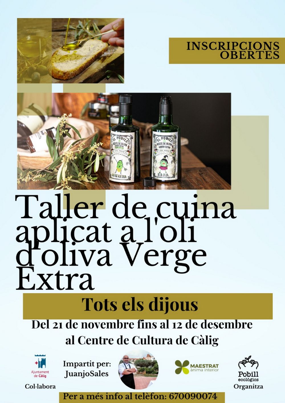 Taller de cuina aplicat a l�oli d�oliva Verge Extra