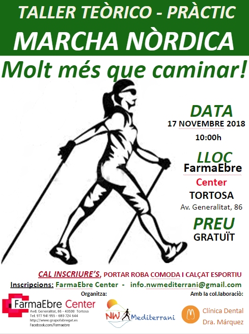 Taller teòrico-pràctic de marxa nòrdica Taller teòrico-pràctic de marxa nòrdica
