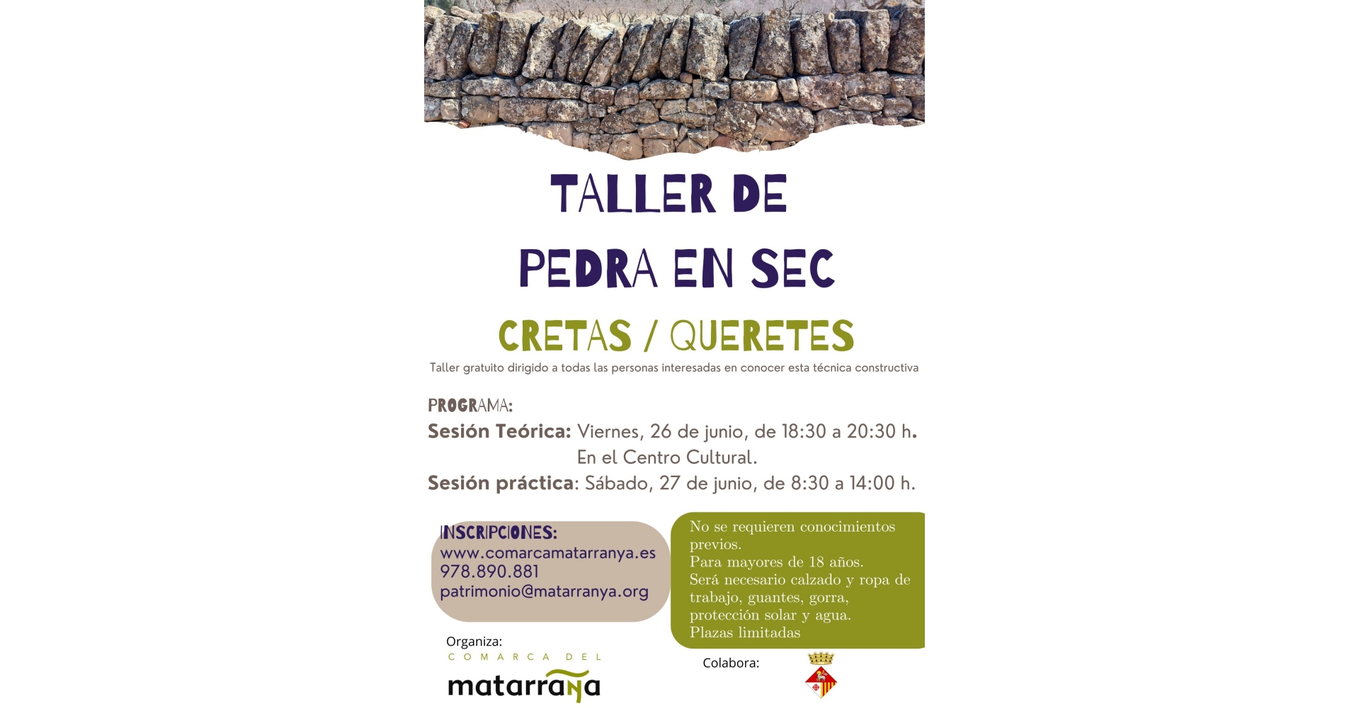 Taller de pedra en sec