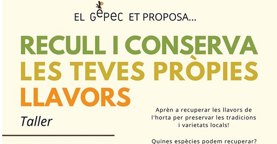 Taller: Recull i conserva les teves pr�pies llavors