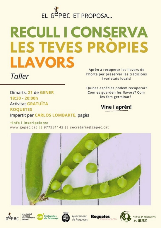 Taller: Recull i conserva les teves pr�pies llavors
