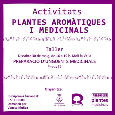 Taller: Preparació ungüents medicinals Taller: Preparació ungüents medicinals