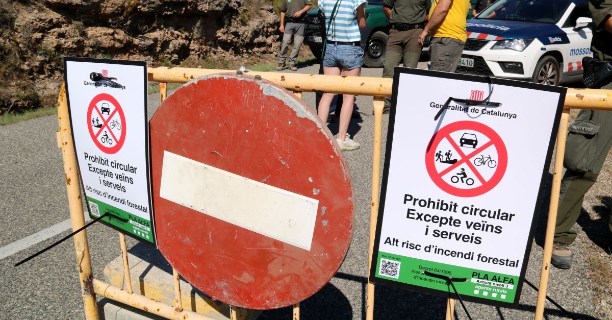 Tancat laccs a tot el masss del Port i a la serra Card-Boix per minimitzar riscos i garantir la seguretat