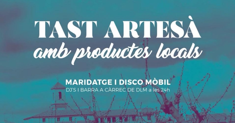 Tast artes� amb productes locals de Benissanet