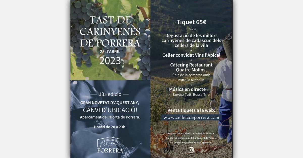 Tast de Carinyenes de Porrera Tast de Carinyenes de Porrera