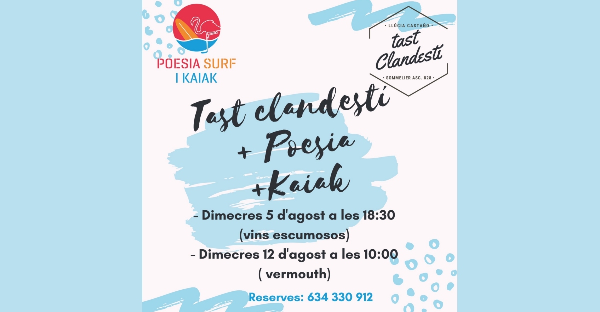 Tast clandest� + poesia + kaiak