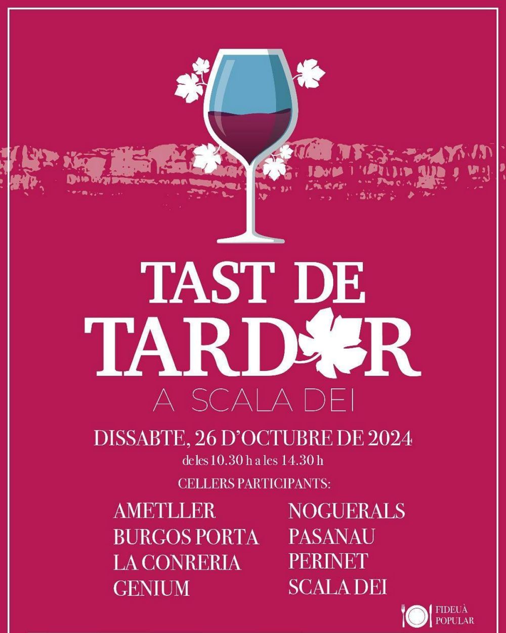 Tast de tardor a Scala Dei Tast de tardor a Scala Dei