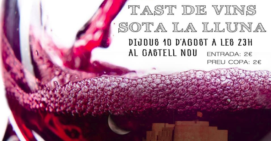Cata de vinos bajo la luna