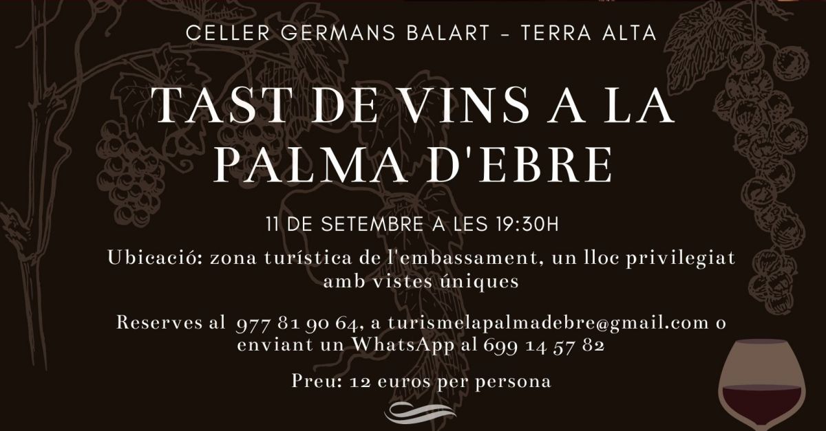 Tast de vins a la Palma d�Ebre