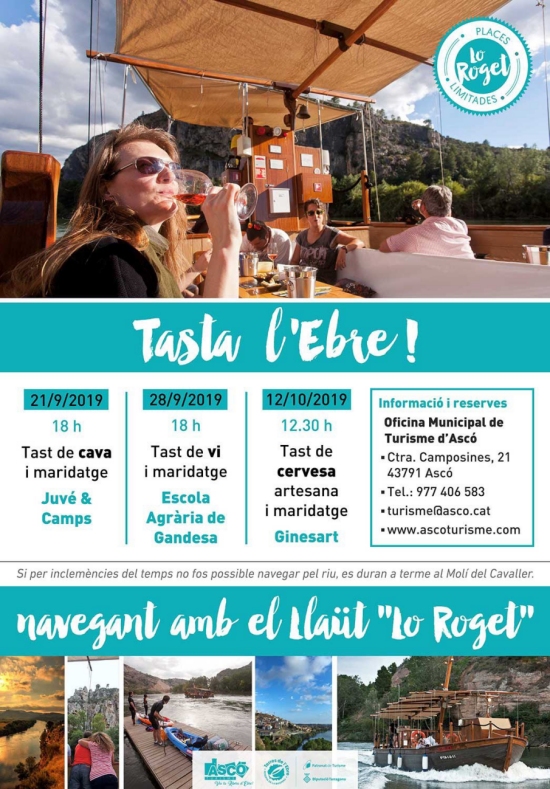 Tasta l�Ebre, navegant amb el lla�t Lo Roget