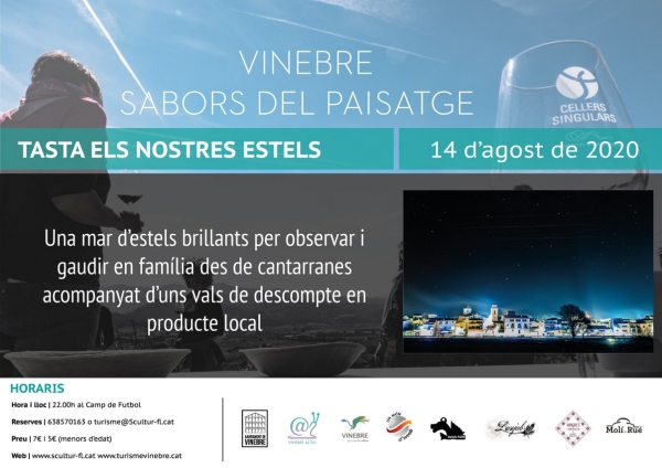Vinebre: sabors del paisatge. Tasta els nostres estels Vinebre: sabors del paisatge. Tasta els nostres estels