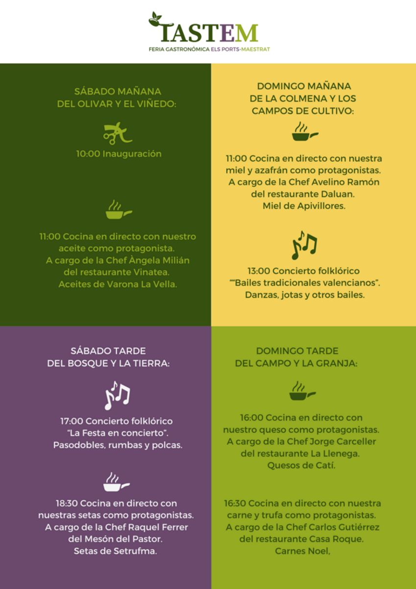 Tastem. Fira Gastronòmica Els Ports-Maestrat Tastem. Fira Gastronòmica Els Ports-Maestrat