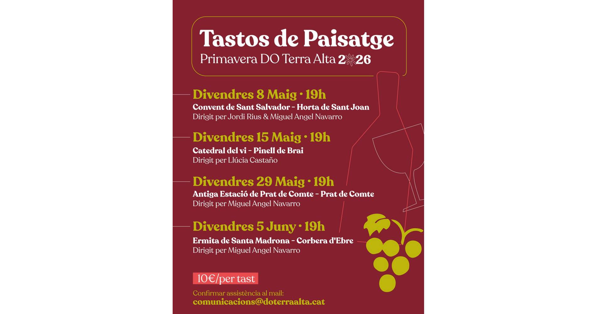 Tastos de Paisatge. Primavera DO Terra Alta: Pinell de Brai Tastos de Paisatge. Primavera DO Terra Alta: Pinell de Brai