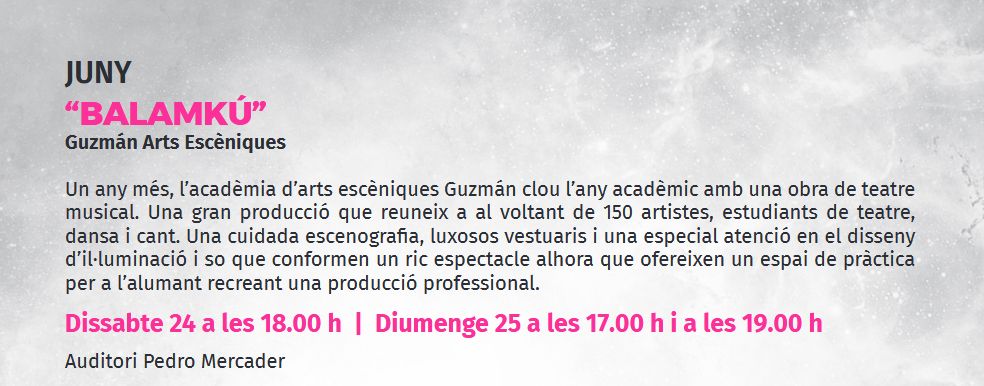 Temporada de teatre Benicarl�: Balamk�