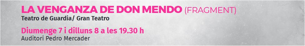 Temporada de teatre Benicarl�: La venganza de don Mendo