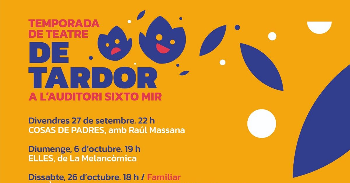 Les arts escniques i la msica tornen a lauditori Sixto Mir