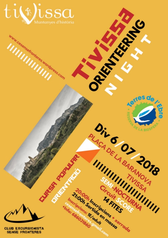 Tivissa Orienteering Night. Cursa popular d�orientaci�