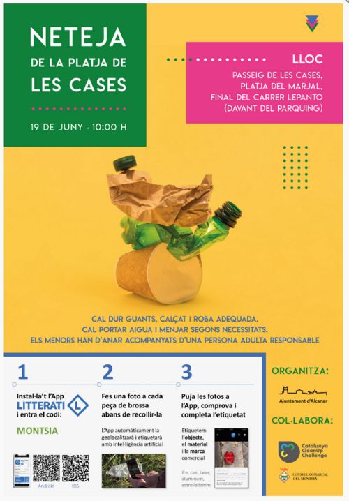 Torna la jornada de neteja solidria Catalunya CleanUp Challenge a la platja de les Cases d’Alcanar | EbreActiu.cat, revista digital d’oci actiu | Terres de l’Ebre ...