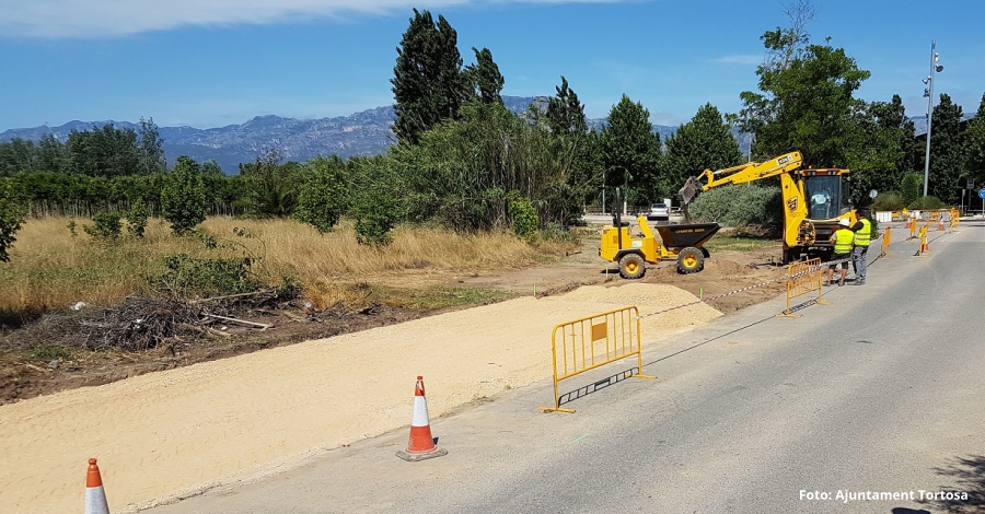 Tortosa amplia la xarxa de carril bici i connecta el passeig de Ribera amb el cam del Mig