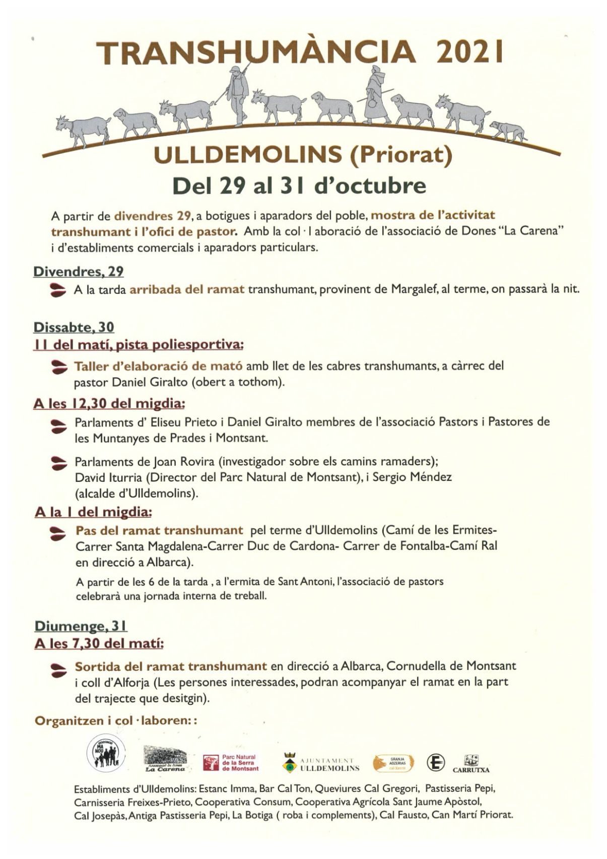 Transhum�ncia 2021 a Ulldemolins