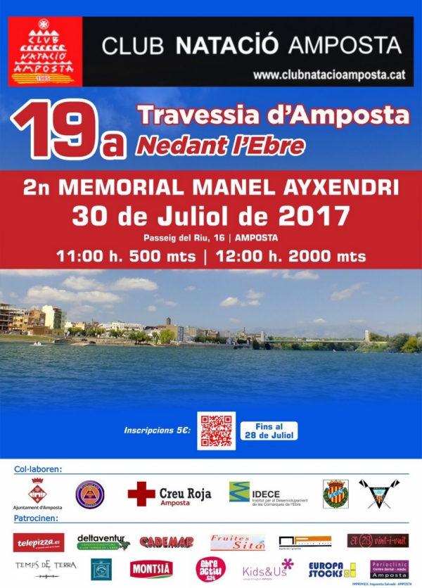 19a Travessia dAmposta Nedant lEbre. 2n Memorial Manel Ayxendri