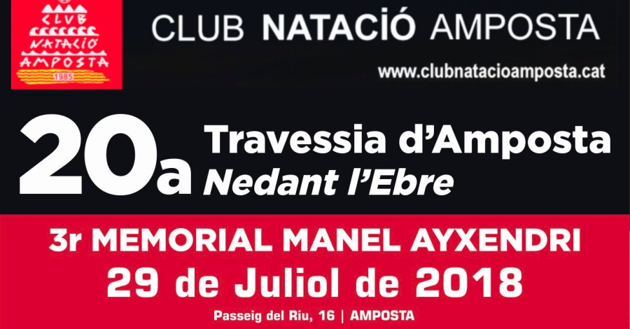 20a Travessia d�Amposta Nedant l�Ebre. 3er Memorial Manel Ayxendri