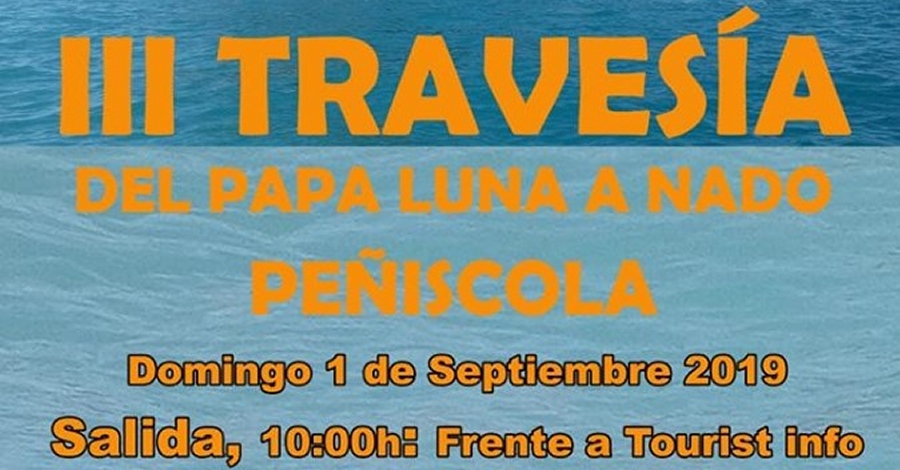 III Traves�a del Papa Luna a nado