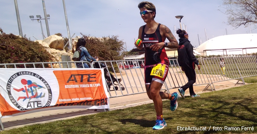 Xavier Torrades i Merc� Tusell guanyen el 7� Triatl� doble ol�mpic Terres de l�Ebre