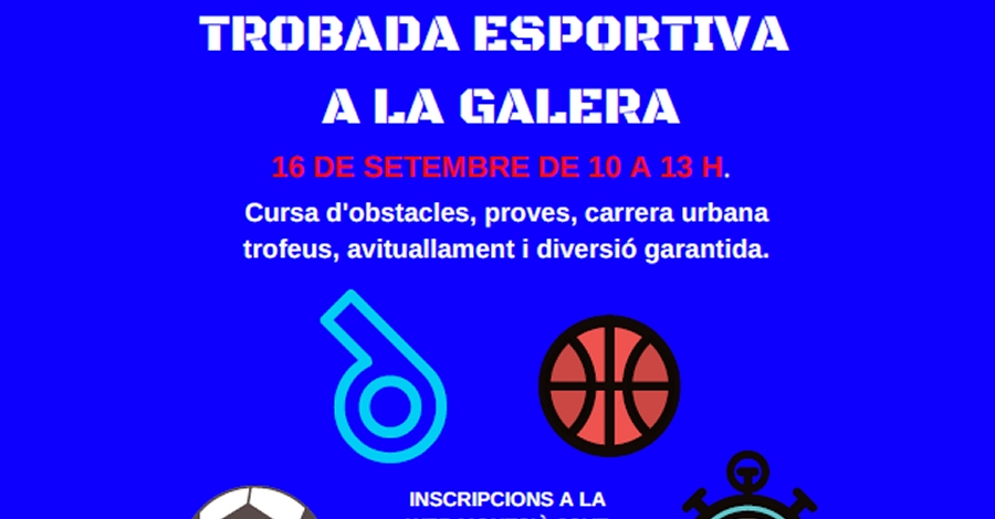 Encuentro deportivo en La Galera