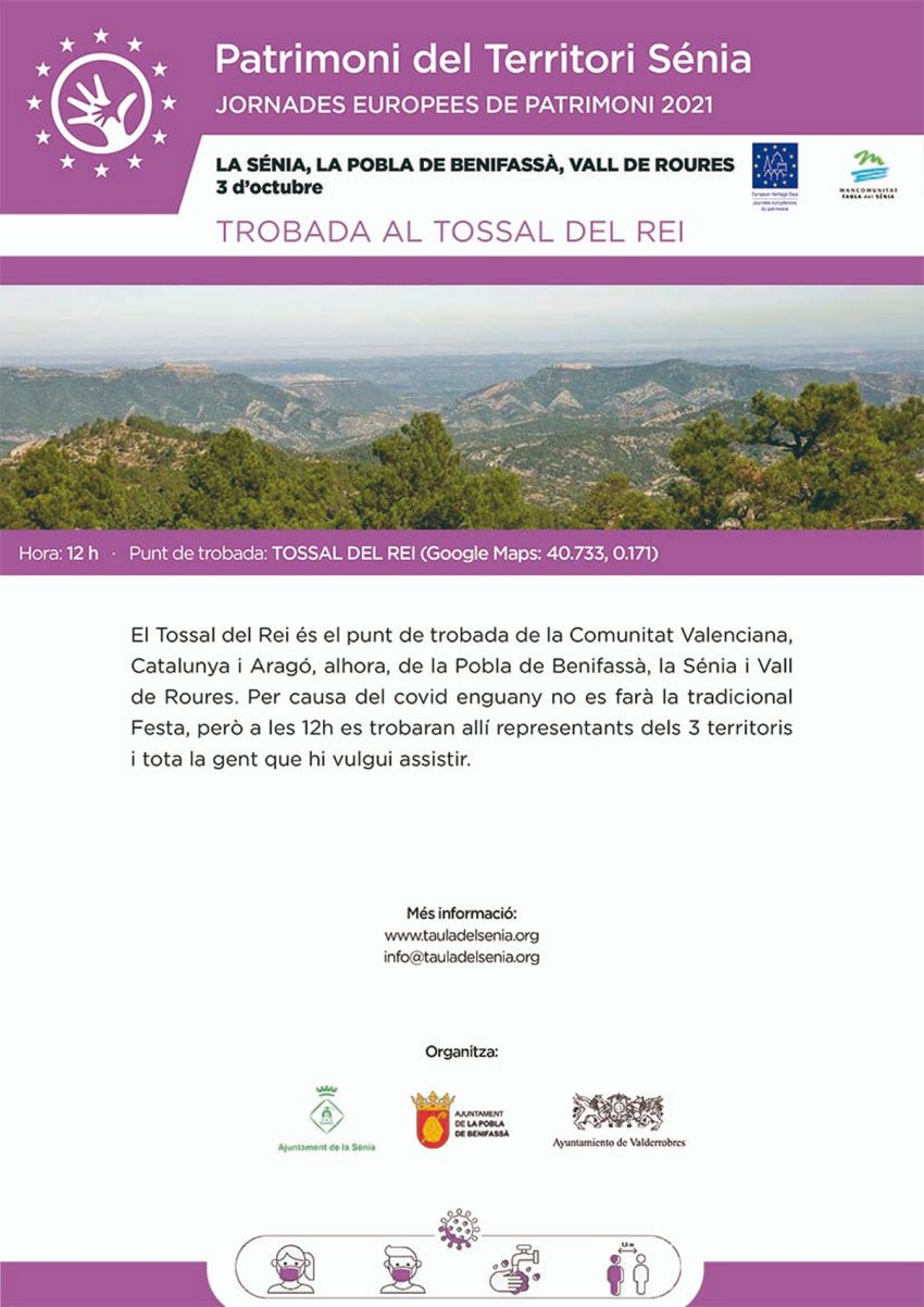Patrimoni Territori Sénia: Trobada al Tossal del Rei Patrimoni Territori Sénia: Trobada al Tossal del Rei