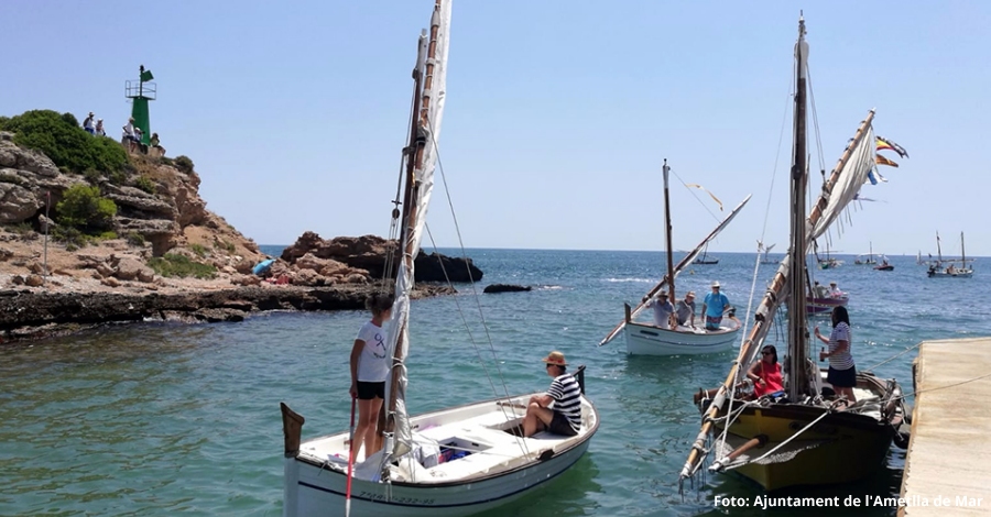 Les barques de vela llatina tornen al port natural de lEstany