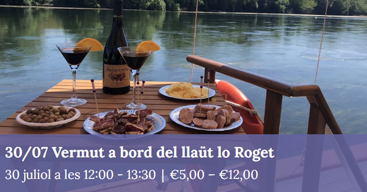 Vermut a bord del llaüt Lo Roget Vermut a bord del llaüt Lo Roget
