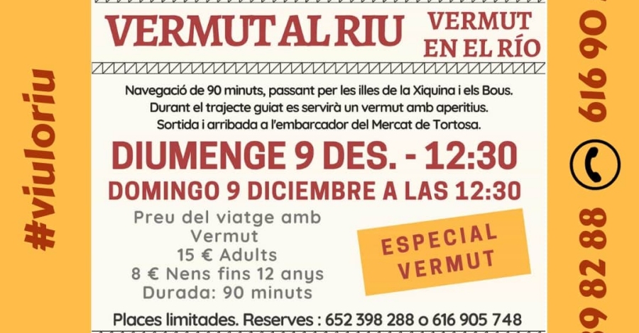 Vermut al riu amb Lo Sirgador