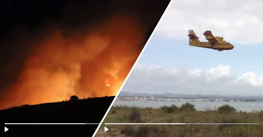 Recull de vdeos de l’incendi forestal de Tivenys (27/7/2017)