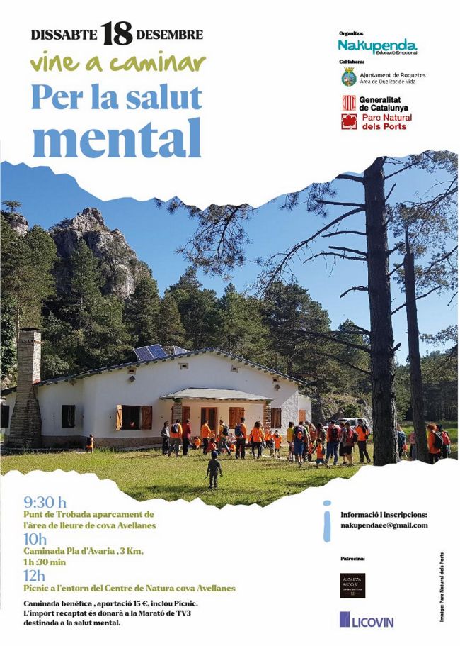 Vine a caminar per la salut mental Vine a caminar per la salut mental