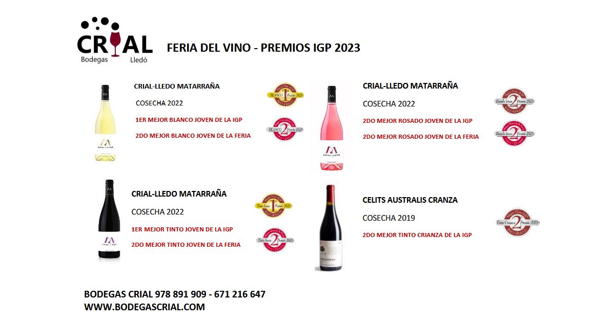 Els vins de Bodegas Crial, premiats a la XXII Feria del Vino de Cretas | EbreActiu.cat, revista digital d’oci actiu | Terres de l’Ebre ... Els vins de Bodegas Crial, premiats a la XXII Feria del Vino de Cretas | EbreActiu.cat, revista digital d’oci actiu | Terres de l’Ebre ...