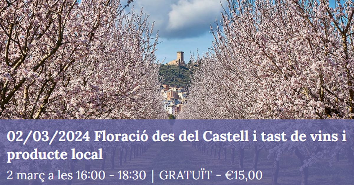Floraci� des del Castell d�Asc� i tast de vins i producte local