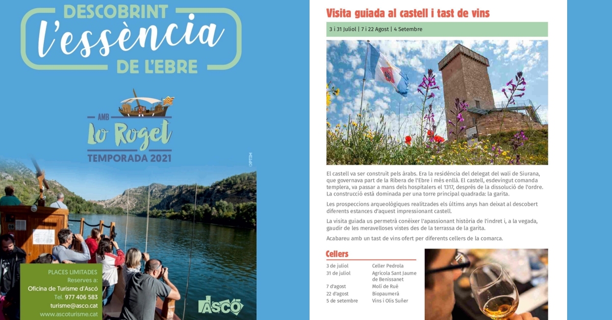 Visita guiada al castillo de Asc� y degustaci�n de vinos