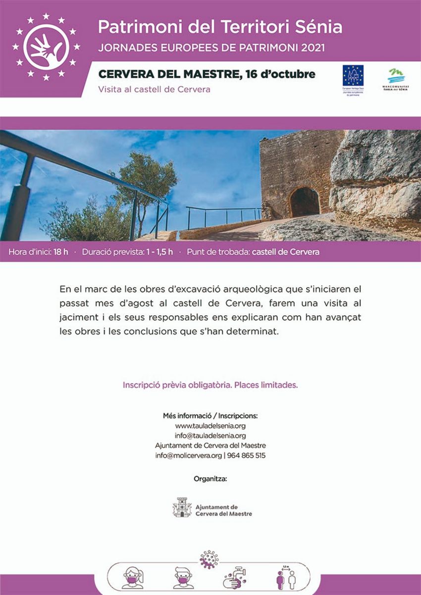 Patrimoni Territori S�nia: Visita al castell de Cervera del Maestre