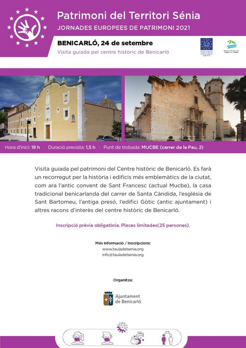 Patrimoni Territori Sénia: Visita guiada pel centre històric de Benicarló Patrimoni Territori Sénia: Visita guiada pel centre històric de Benicarló