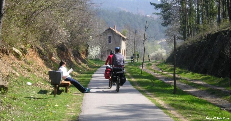 Visita empresarial a les Vies Verdes de Girona per conixer la seua oferta cicloturista