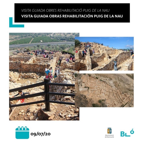 Visita guiada a les obres de rehabilitació Puig de la Nau Visita guiada a les obres de rehabilitació Puig de la Nau